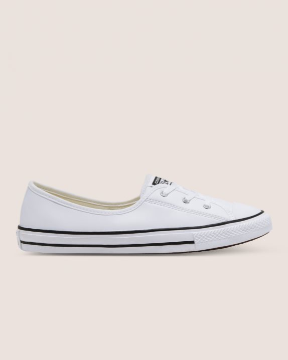 Converse | Women's Chuck Taylor All Star Ballet Lace Faux Leather Slip White