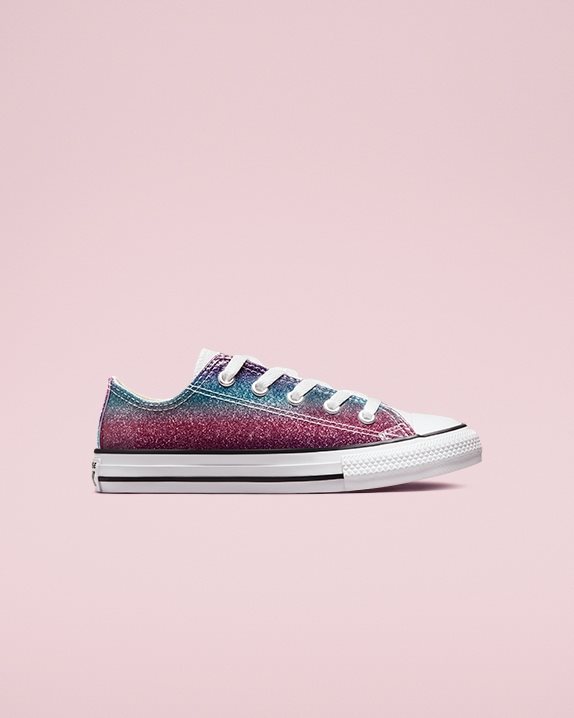 Converse | Chuck Taylor All Star Glitter Drip Junior Low Top White