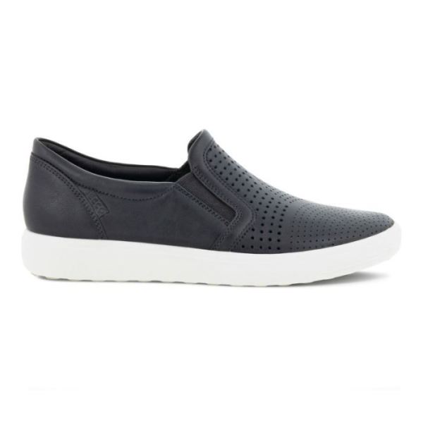 ECCO SHOES CANADA | SOFT 7 WOMEN'S SLIP-ON-BLACK - Click Image to Close