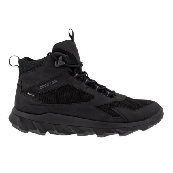 ECCO SHOES CANADA | MX MEN'S MID BOOT GTX-BLACK/BLACK - Click Image to Close