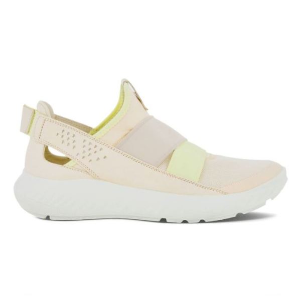 ECCO SHOES CANADA | ST.1 LITE WOMEN'S SLIP-ON SNEAKERS-LIMESTONE/LIMESTONE