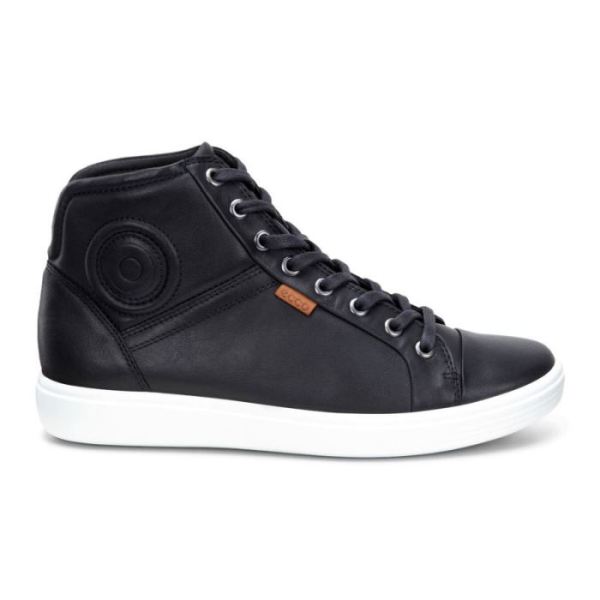 ECCO SHOES CANADA | SOFT 7 WOMEN'S HIGH TOP-BLACK - Click Image to Close