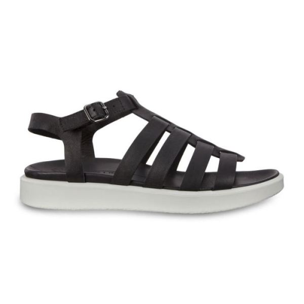 ECCO SHOES CANADA | FLOWT LX WOMEN'S FLAT SANDALS-BLACK - Click Image to Close