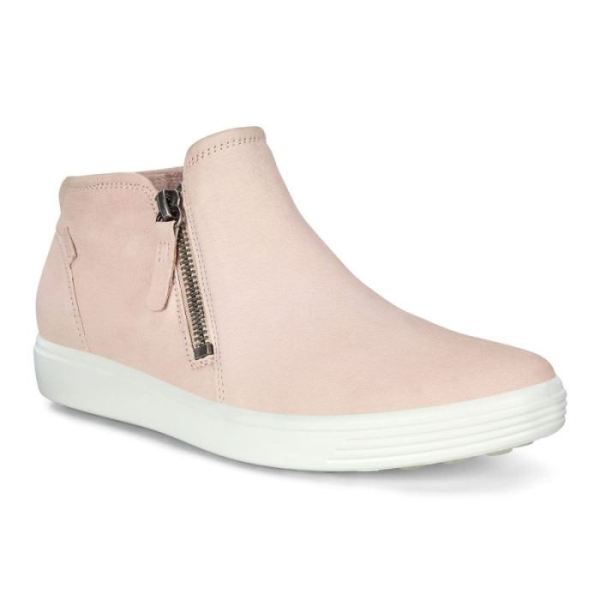 ECCO SHOES CANADA | SOFT 7 WOMEN'S ANKLE BOOT SNEAKER-ROSE DUST - Click Image to Close