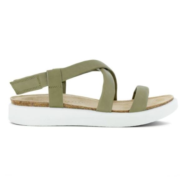 ECCO SHOES CANADA | CORKSPHERE WOMEN'S FLAT SANDAL-VETIVER - Click Image to Close