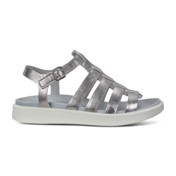 ECCO SHOES CANADA | FLOWT LX WOMEN'S FLAT SANDALS-ALUSILVER