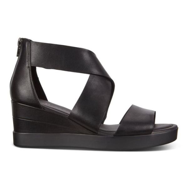 ECCO SHOES CANADA | SHAPE WEDGE PLATEAU WOMEN'S SANDALS-BLACK