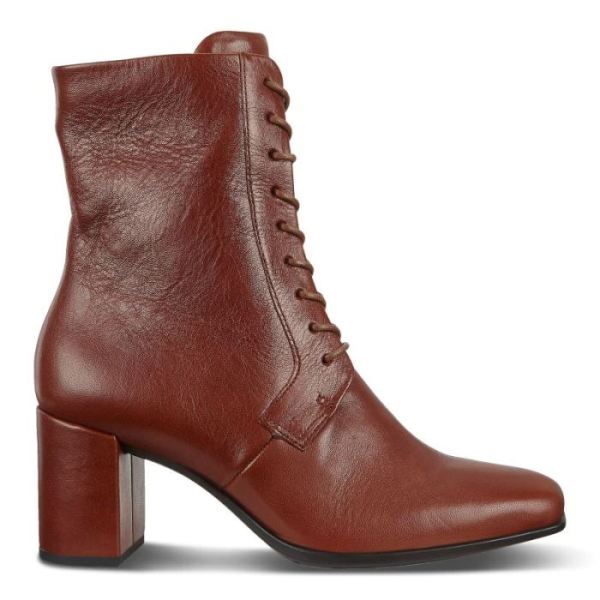 ECCO SHOES CANADA | SHAPE 60 WOMEN'S SQUARED LACE-UP BOOT-COGNAC