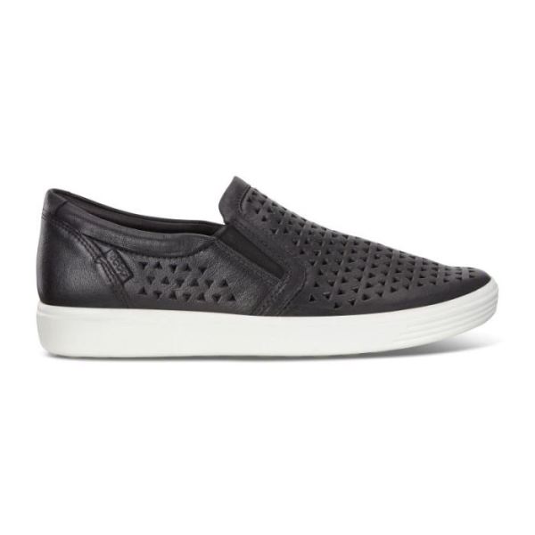 ECCO SHOES CANADA | SOFT 7 WOMEN'S SLIP-ON SNEAKERS-BLACK - Click Image to Close