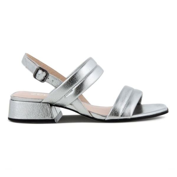 ECCO SHOES CANADA | ELEVATE SQUARED WOMEN'S SANDAL-ALUSILVER