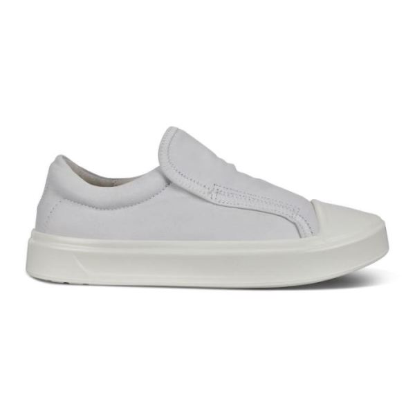 ECCO SHOES CANADA | FLEXURE T-CAP WOMEN'S SLIP-ON SNEAKERS-WHITE - Click Image to Close