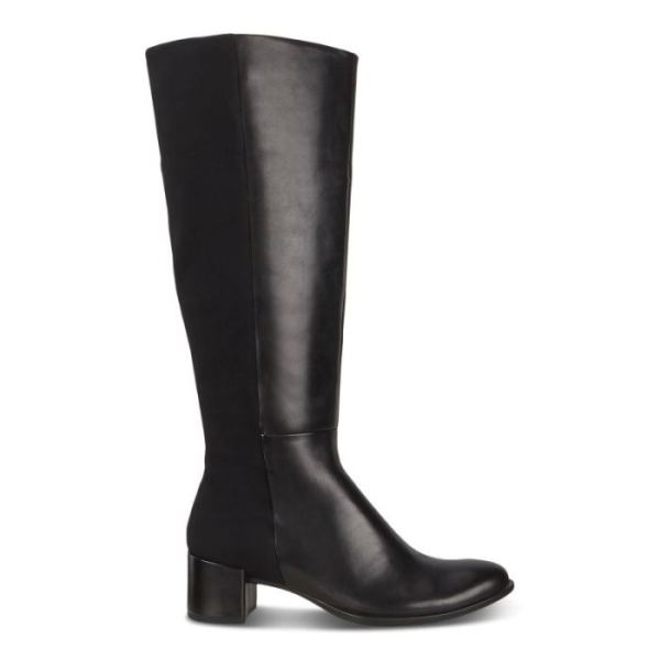 ECCO SHOES CANADA | SHAPE 35 WOMEN'S HIGH-CUT BLOCK BOOT-BLACK/BLACK - Click Image to Close