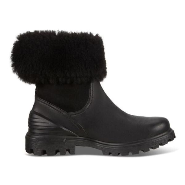 ECCO SHOES CANADA | TREDTRAY WOMEN'S MID-CUT SLIP-ON BOOT-BLACK/BLACK