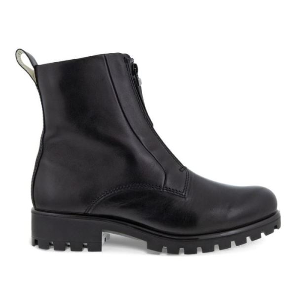 ECCO SHOES CANADA | MODTRAY WOMEN'S FRONT-ZIP MID-CUT BOOT-BLACK - Click Image to Close