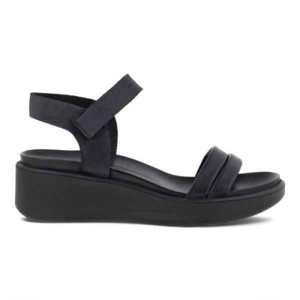 ECCO SHOES CANADA | FLOWT LX WOMEN'S WEDGE SANDAL-BLACK/BLACK