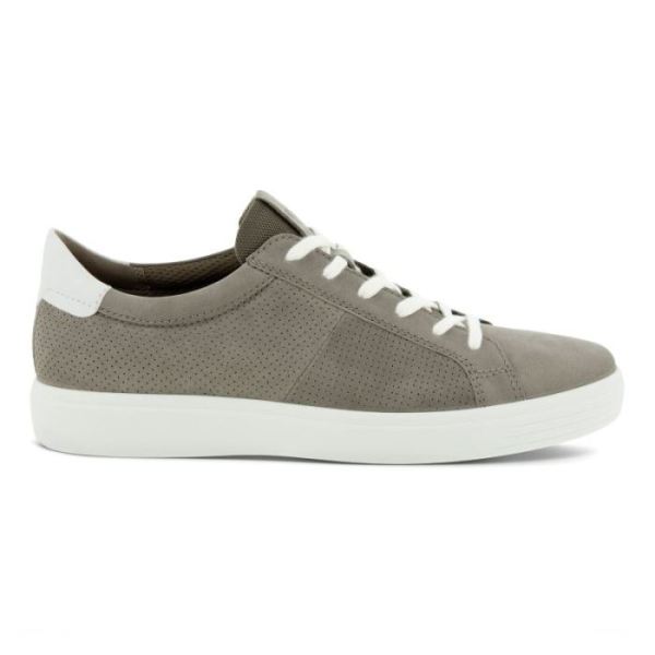 ECCO SHOES CANADA | SOFT CLASSIC MEN'S LACED SHOE-WARM GREY/WHITE