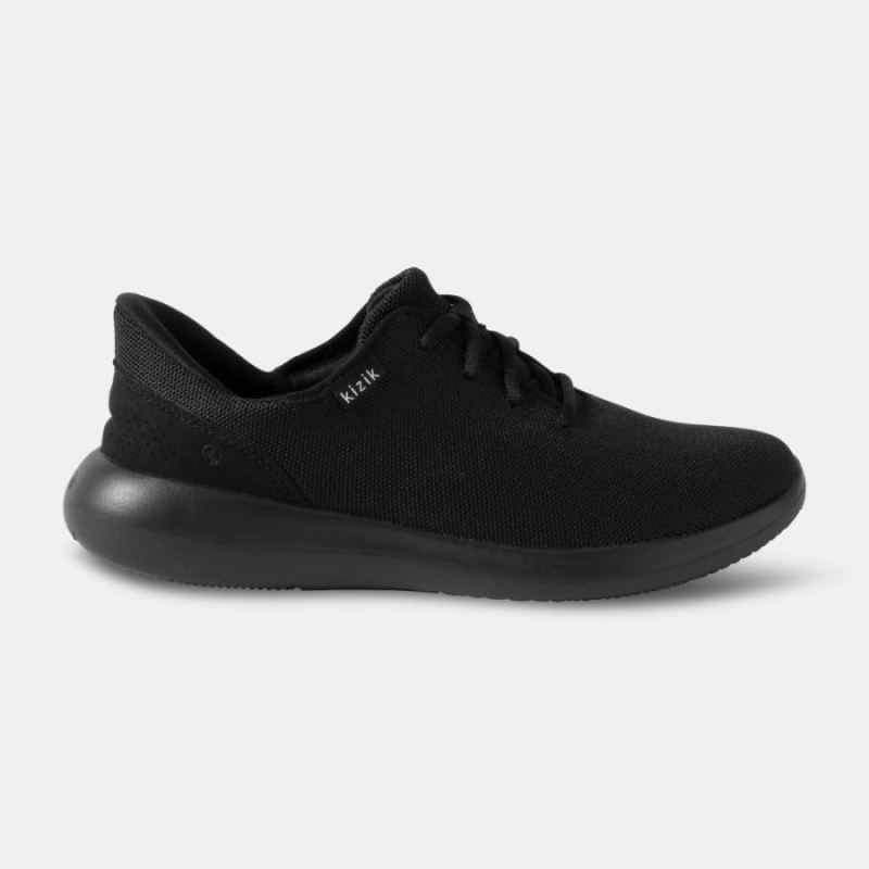 Kizik Men's Madrid Eco Knit - Black Black Outsole | Quick Ship !