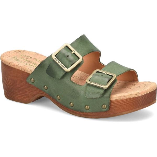 Korkease | Saffron - Green Alpe Korkease Womens Wedges