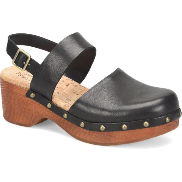 Korkease | Sayda - Black Korkease Womens Clogs