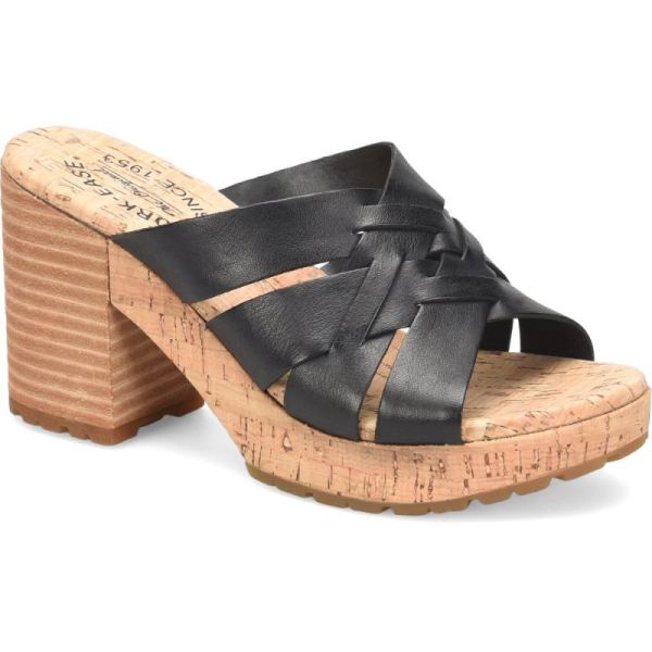 Korkease | Charis - Black Korkease Womens Sandals - Click Image to Close