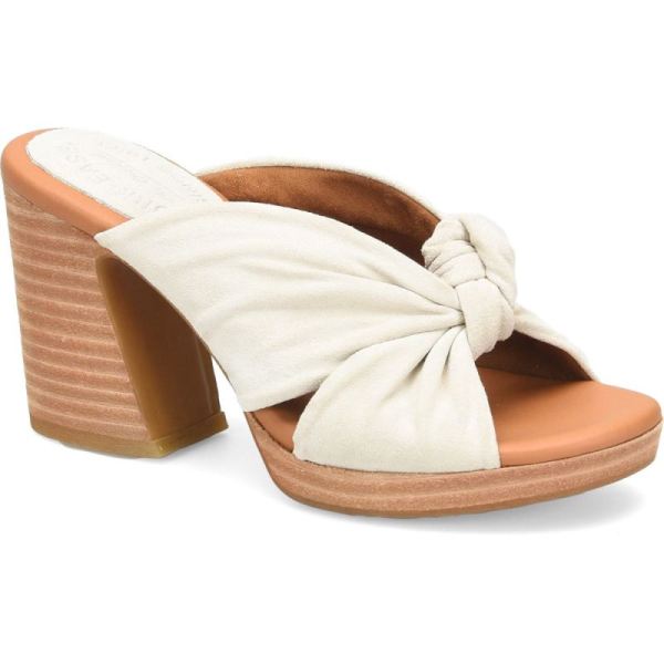 Korkease | Haya - Cream Porcellana Suede Korkease Womens Sandals