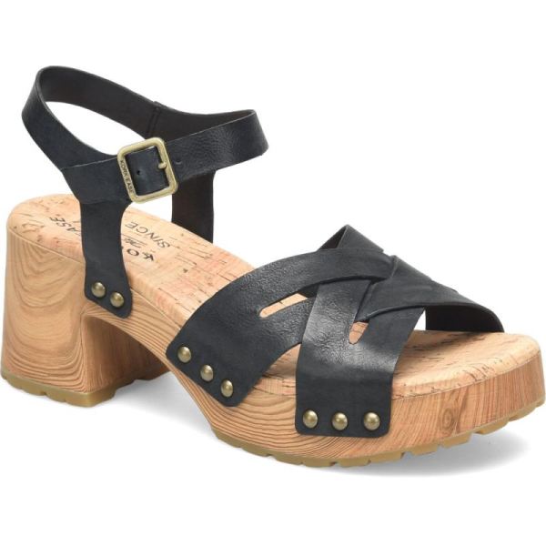 Korkease | Tia - Black Korkease Womens Sandals