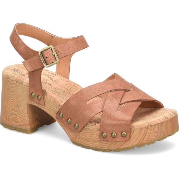 Korkease | Tia - Brown Cognac Korkease Womens Sandals