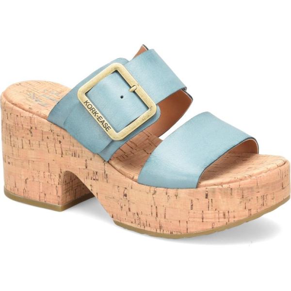 Korkease | Taige - Turquoise Guinea Korkease Womens Sandals - Click Image to Close