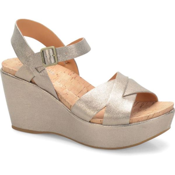 Korkease | Ava 2.0 - Soft Gold Korkease Womens Sandals - Click Image to Close