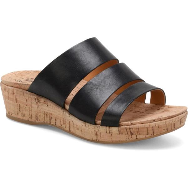 Korkease | Menzie - Black Korkease Womens Sandals - Click Image to Close