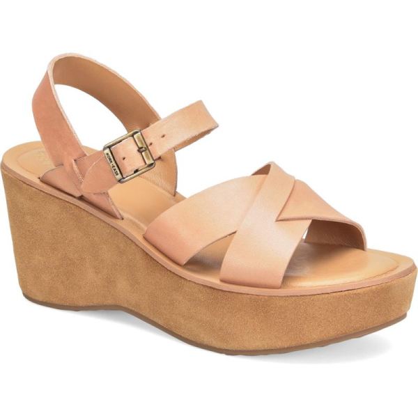 Korkease | Ava Classic - Natural Vachetta Leather Korkease Womens Sandals - Click Image to Close