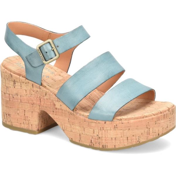 Korkease | Tish - Turquoise Guinea Korkease Womens Sandals