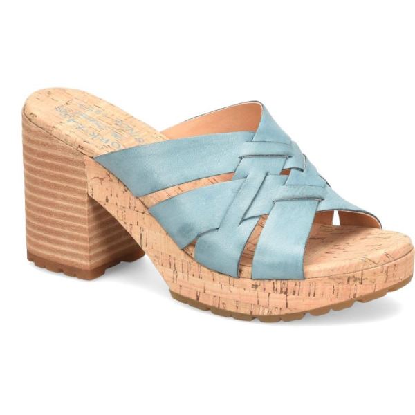 Korkease | Charis - Turquoise Guinea Korkease Womens Sandals - Click Image to Close