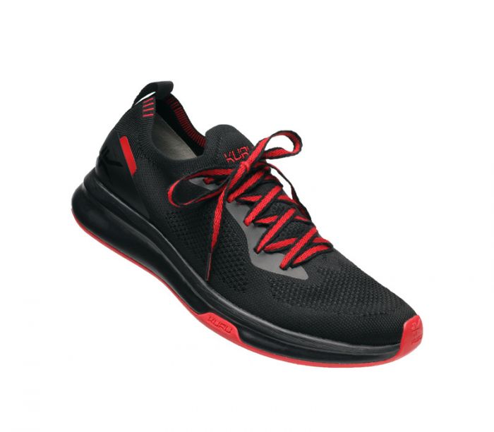 KURU MEN'S FLUX-Jet Black-Fire Red - Click Image to Close