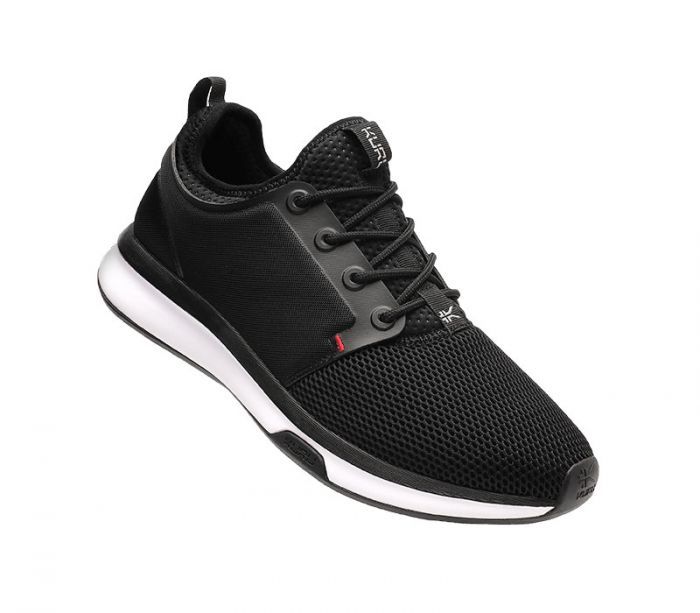 KURU MEN'S ATOM WIDE-Jet Black-White-Fire Red - Click Image to Close