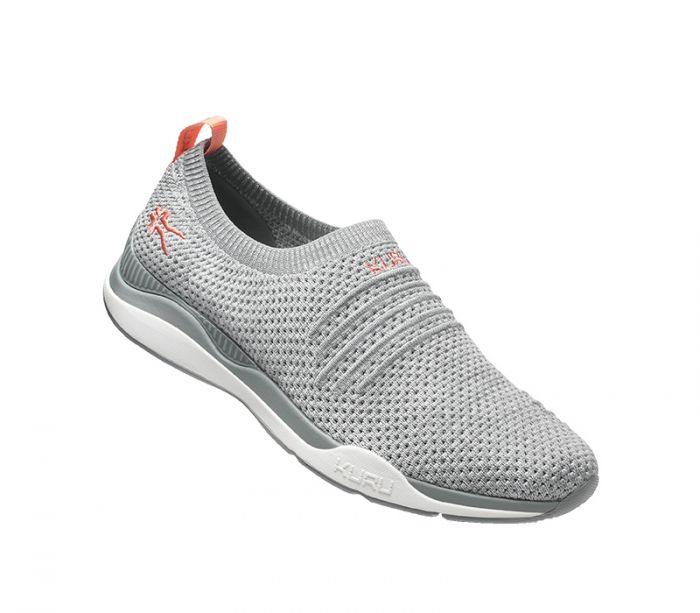 KURU WOMEN'S STRIDE-Heather Gray-White-Peach Pink - Click Image to Close