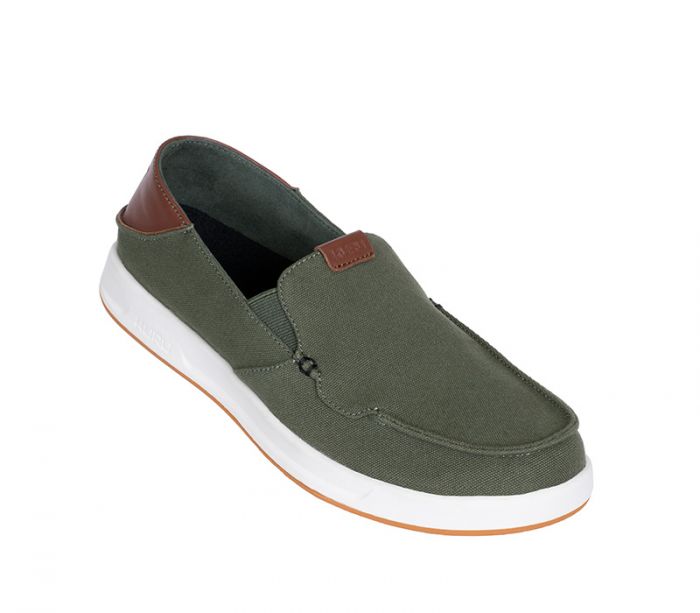 KURU MEN'S PACE-Olive Green-Rich Walnut