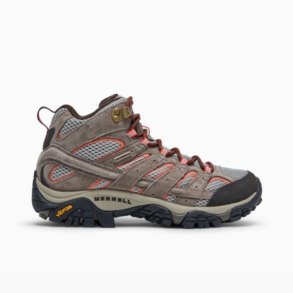 Merrell Canada Moab 2 Mid Waterproof Wide Width-Bungee Cord