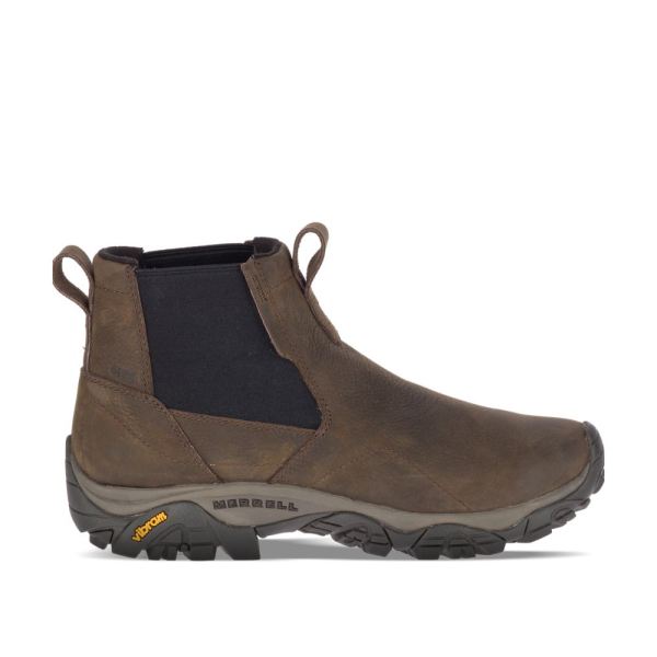 Merrell Canada Moab Adventure Chelsea Polar Waterproof Wide Width-Brown