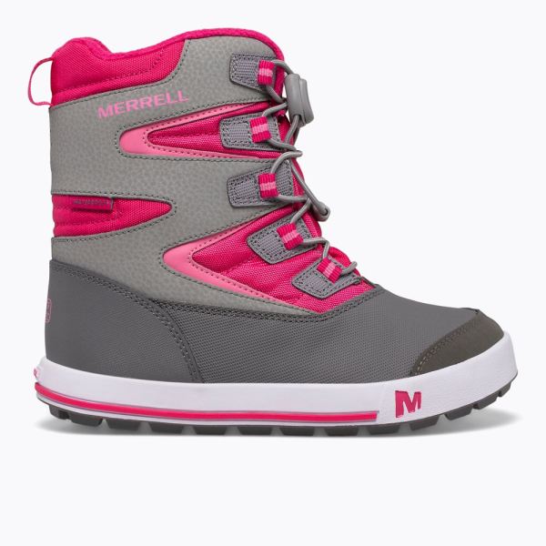 Merrell Canada Snow Bank 3.0 Boot-Grey/Berry - Click Image to Close