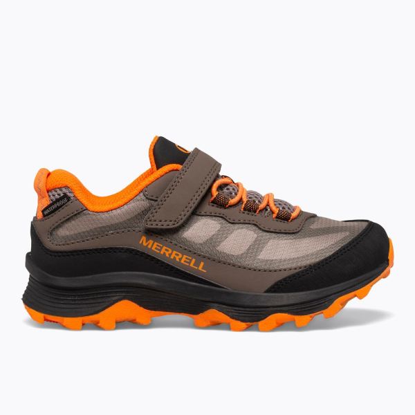 Merrell Canada Moab Speed Low A/C Waterproof-Gunsmoke/Black/Orange - Click Image to Close