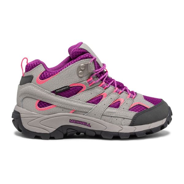 Merrell Canada Moab 2 Mid Waterproof Boot-Paloma/Berry