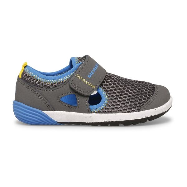 Merrell Canada Bare Steps® H2O Sneaker-Grey/Black/Royal - Click Image to Close