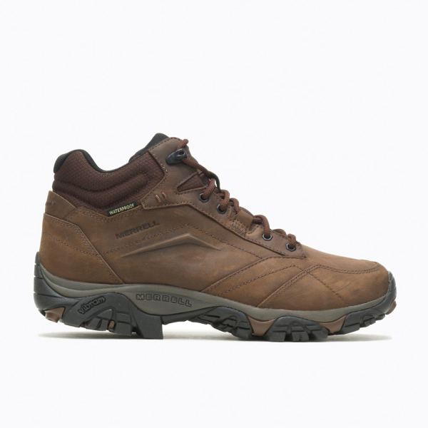 Merrell Canada Moab Adventure Mid Waterproof Wide Width-Dark Earth - Click Image to Close