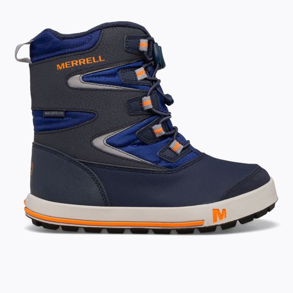 Merrell Canada Snow Bank 3.0 Boot-Navy/Cobalt/Orange - Click Image to Close