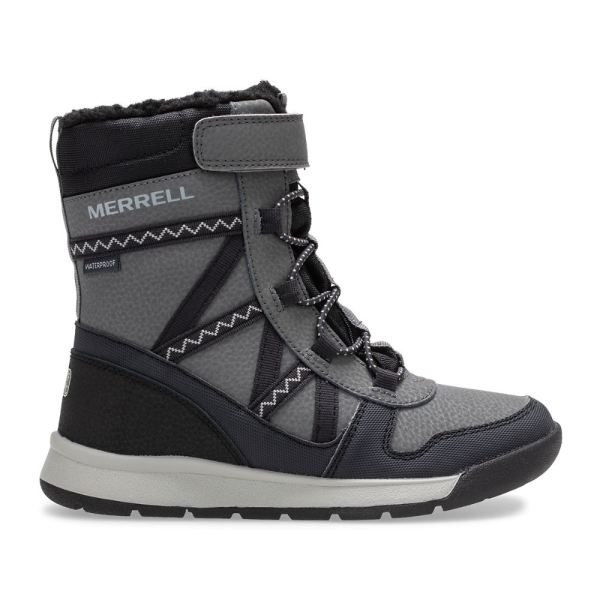 Merrell Canada Snow Crush 2.0 Waterproof Boot-Black/Grey - Click Image to Close