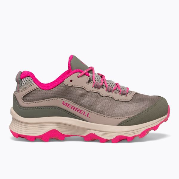 Merrell Canada Moab Speed Low Waterproof-Stone/Island/Pink