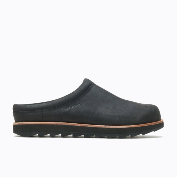 Merrell Canada Juno Clog Leather-Black - Click Image to Close