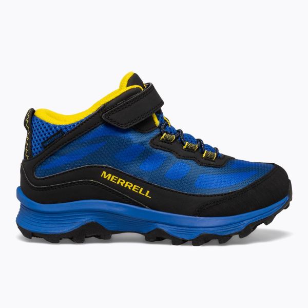 Merrell Canada Moab Speed Mid A/C Waterproof-Black/Royal/Yellow