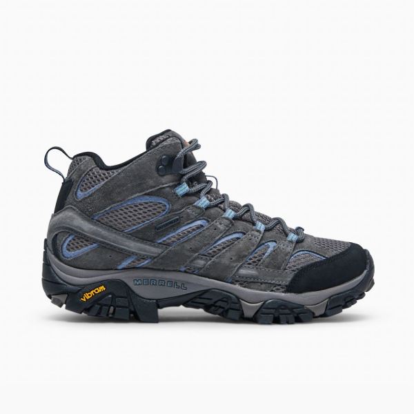 Merrell Canada Moab 2 Mid Waterproof Wide Width-Granite